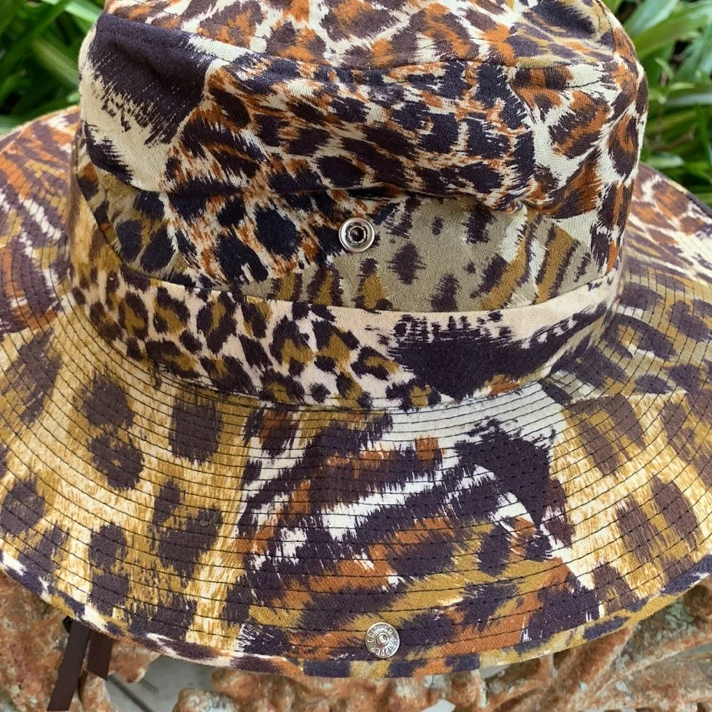 Animal Print Safari Hat - Picture 4 of 9